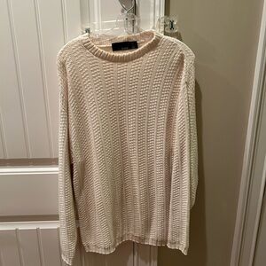 Bill Blass Cream Knit Sweater